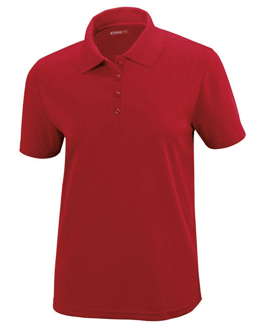 Classic Red Ladies Piqué Polo Golf Shirt