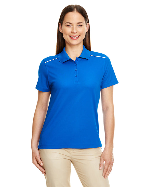 ladies radiant performance pique polo with reflective piping TRUE ROYAL