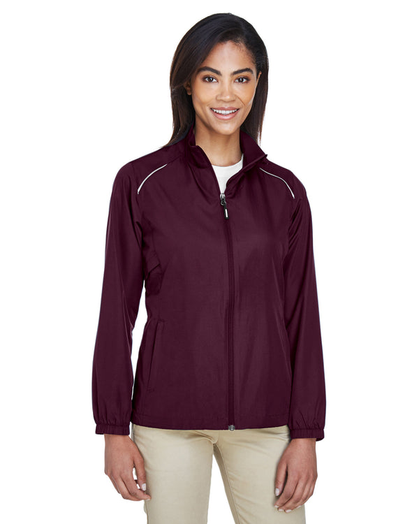 ladies techno lite motivate unlined lightweight jacket BURGUNDY