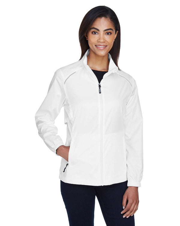ladies techno lite motivate unlined lightweight jacket WHITE