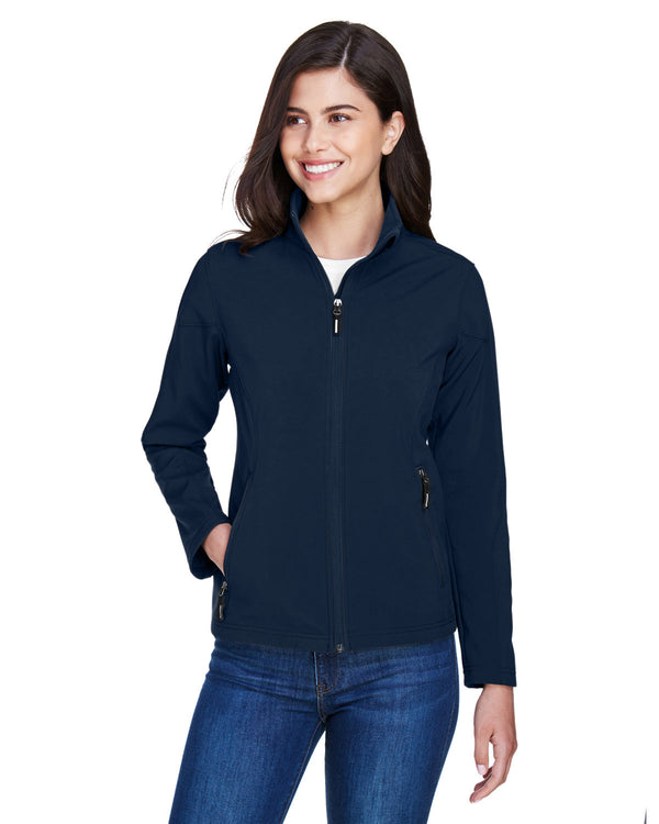 ladies cruise two layer fleece bonded soft shell jacket CLASSIC NAVY