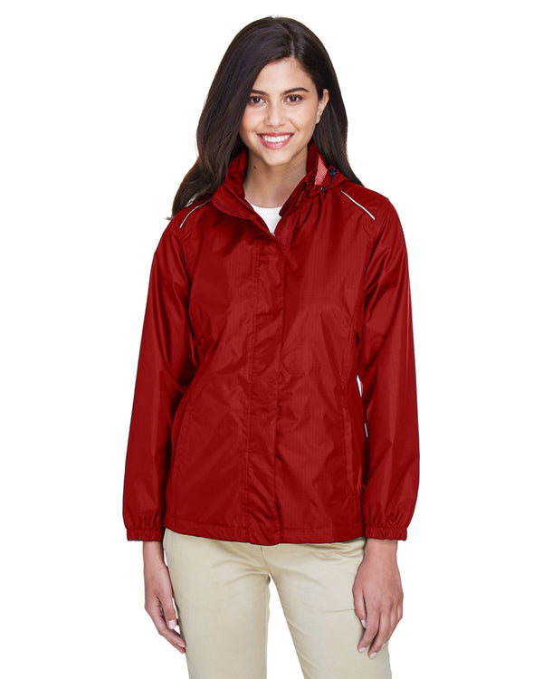 ladies climate seam sealed lightweight variegated ripstop jacket CLASSIC RED