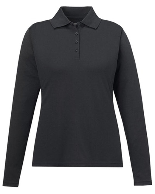 Carbon Ladies Pinnacle Performance Long-Sleeve Piqué Polo