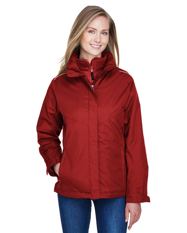 ladies region 3 in 1 jacket with fleece liner CLASSIC RED