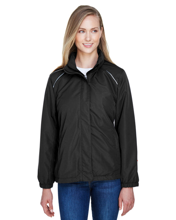 ladies profile fleece lined all season jacket BLACK