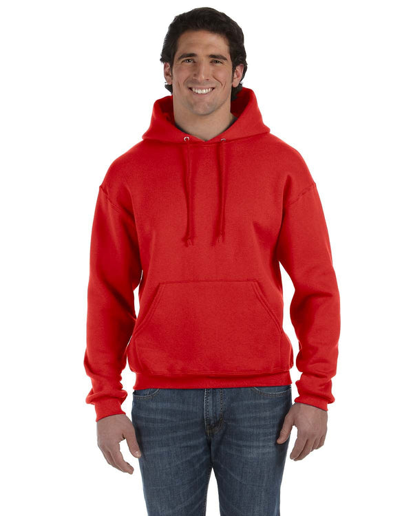 adult supercotton pullover hooded sweatshirt TRUE RED