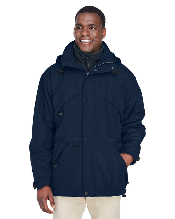 adult 3 in 1 parka with dobby trim MIDNIGHT NAVY