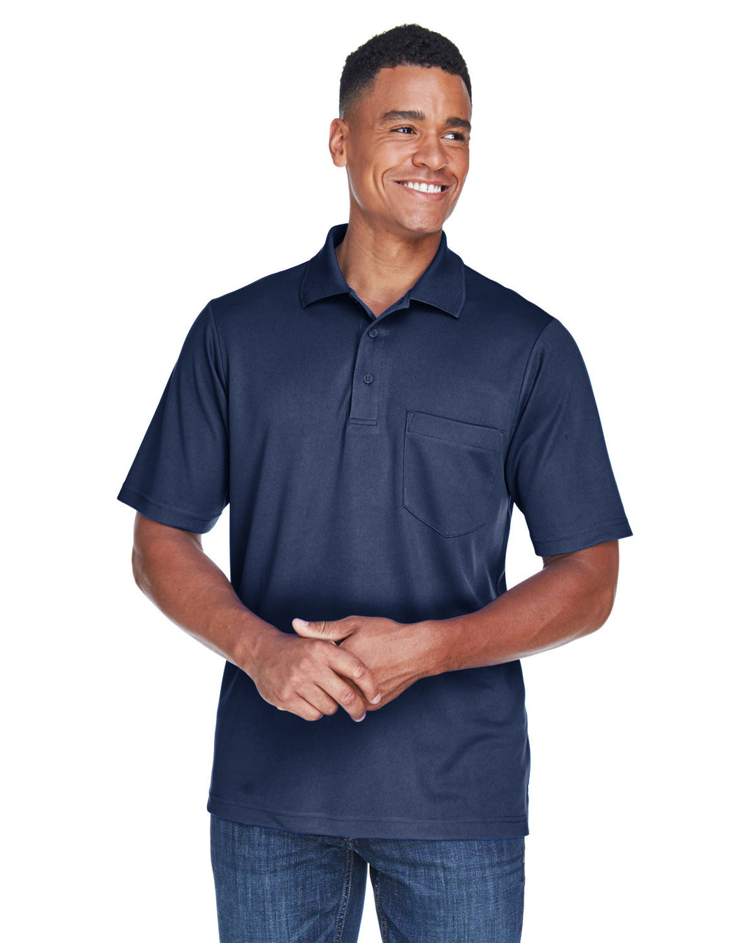 mens origin performance pique polo with pocket TRUE ROYAL