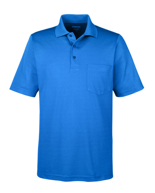 True Royal Adult Piqué Polo Golf Shirt With Pocket