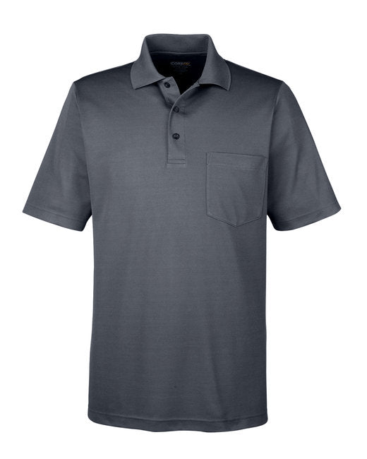 Carbon Adult Piqué Polo Golf Shirt With Pocket