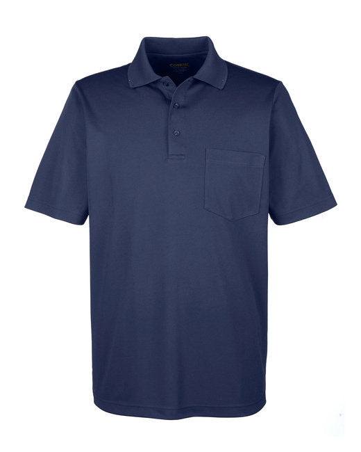 Classic Navy Adult Piqué Polo Golf Shirt With Pocket