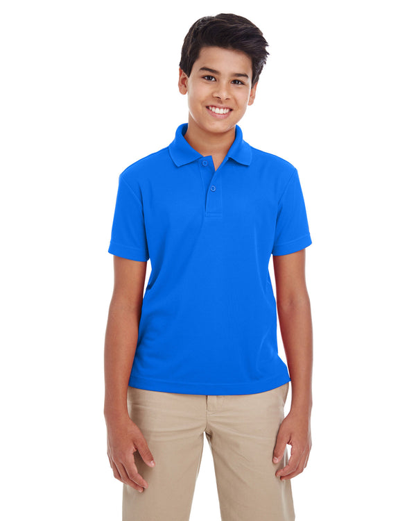 youth origin performance pique polo SAFETY YELLOW