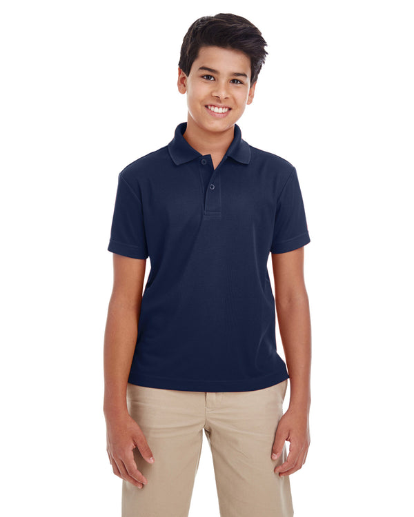 youth origin performance pique polo SAFETY YELLOW