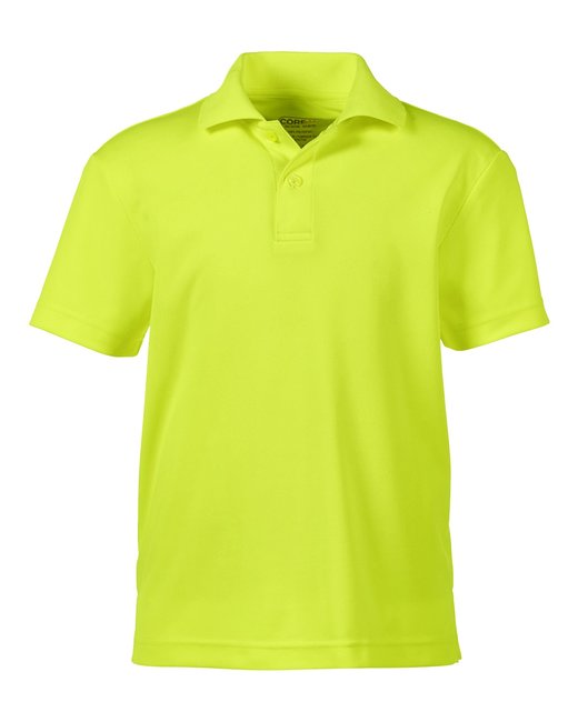 Safety Yellow Youth Piqué Polo Golf Shirt