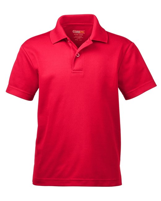 Classic Red Youth Piqué Polo Golf Shirt