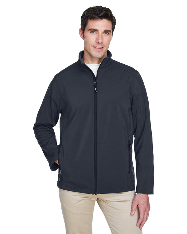 mens cruise two layer fleece bonded soft shell jacket CARBON