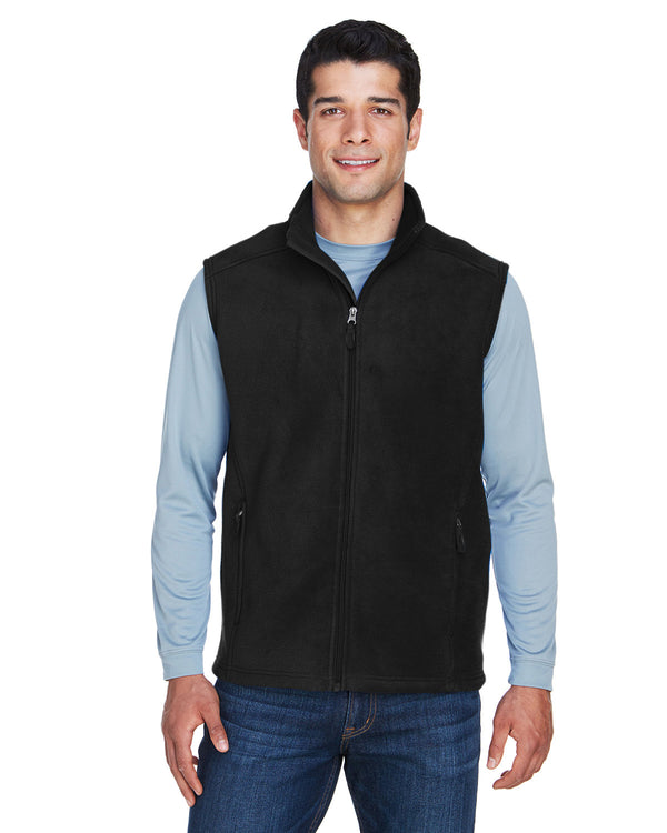 mens journey fleece vest BLACK