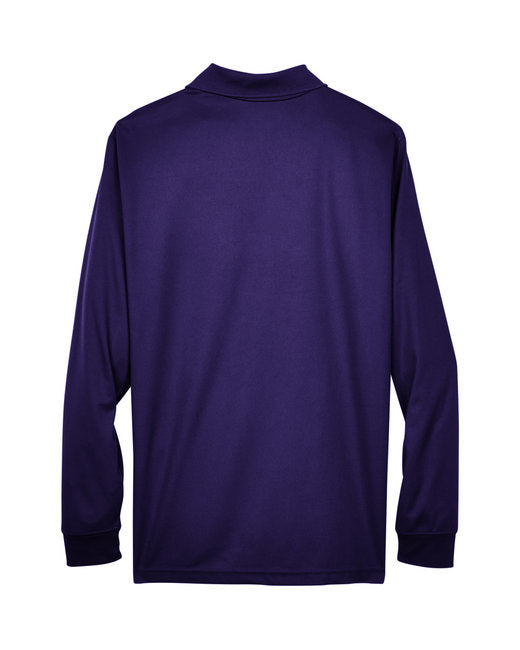 Campus Purple Adult Long Sleeve Piqué Polo