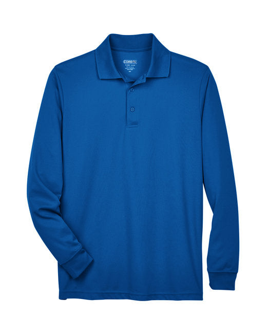 True Royal Adult Long Sleeve Piqué Polo