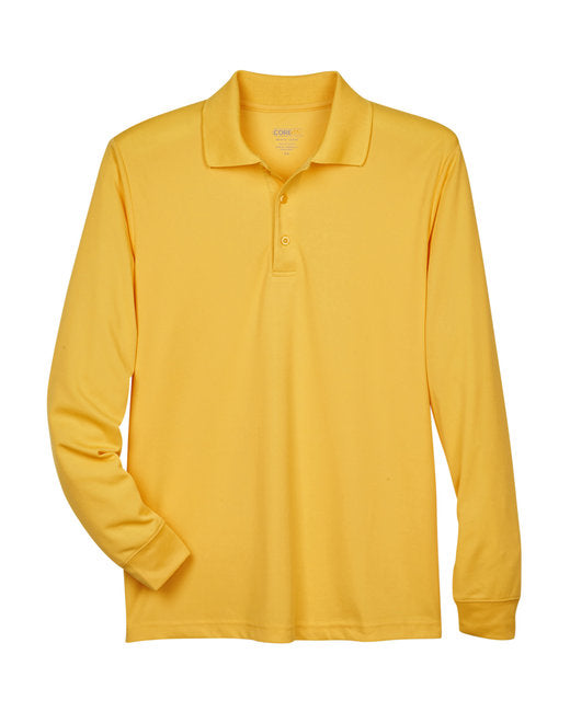 Campus Gold Adult Long Sleeve Piqué Polo