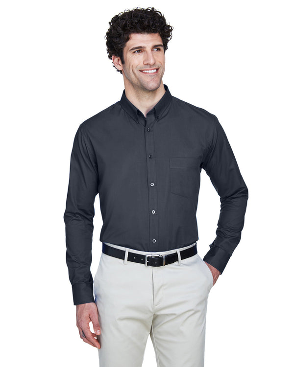 mens operate long sleeve twill shirt BLACK