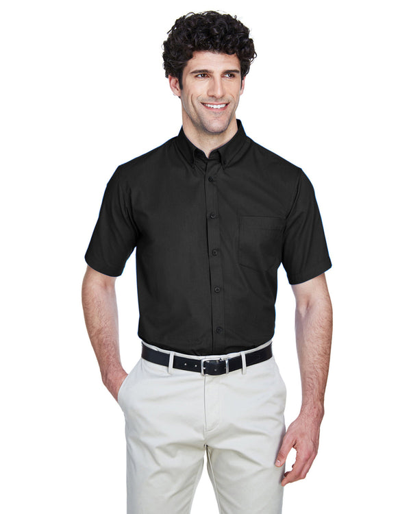mens optimum short sleeve twill shirt CLASSIC NAVY