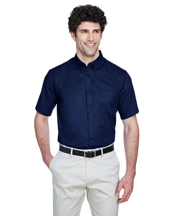 mens tall optimum short sleeve twill shirt CLASSIC NAVY