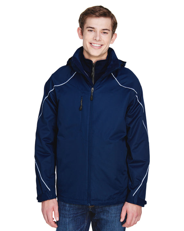 mens tall angle 3 in 1 jacket with bonded fleece liner NIGHT