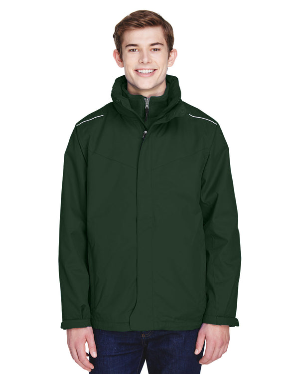 mens region 3 in 1 jacket with fleece liner FOREST
