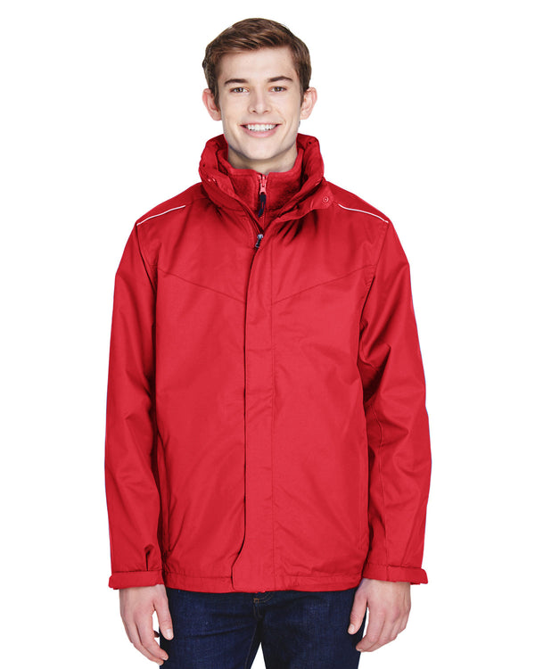 mens region 3 in 1 jacket with fleece liner CLASSIC RED
