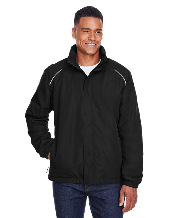 mens profile fleece lined all season jacket BLACK