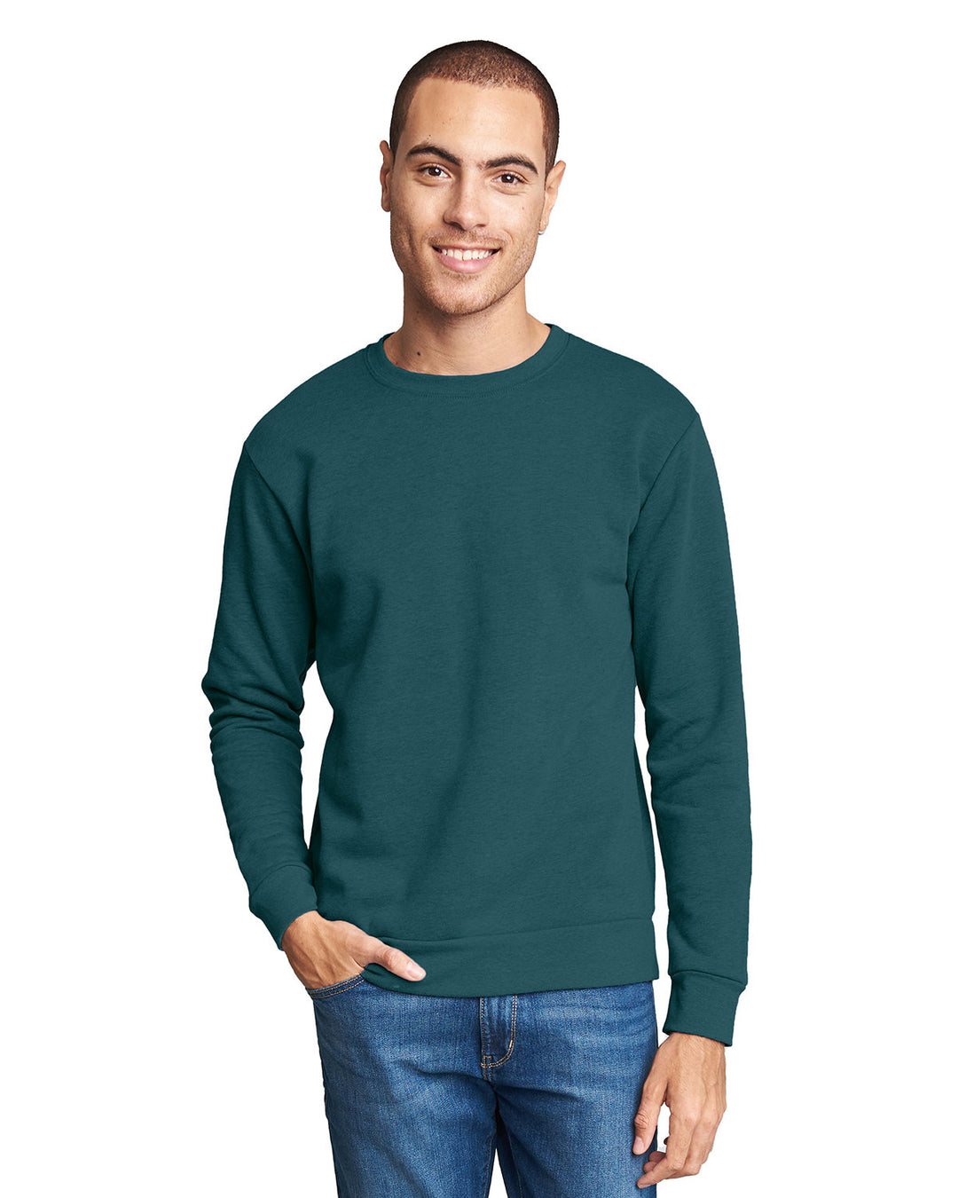 unisex malibu pullover sweatshirt HEATHER TEAL