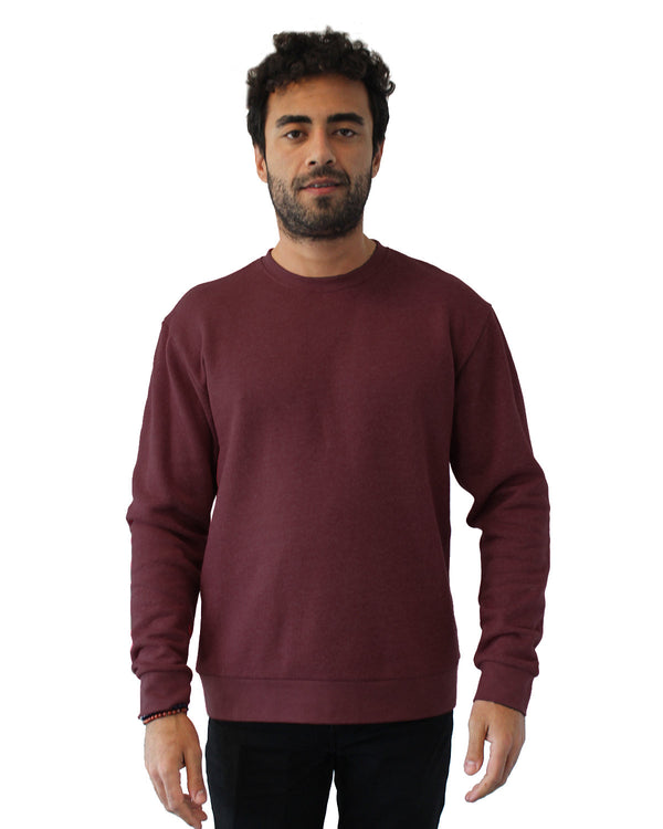 unisex malibu pullover sweatshirt HEATHER MAROON