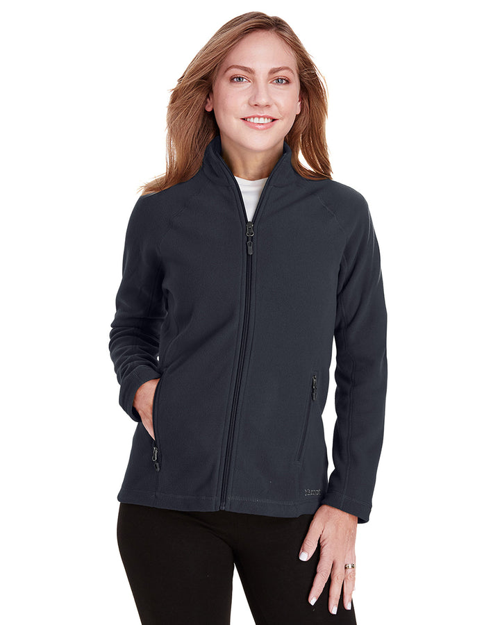 ladies rocklin fleece jacket BLACK