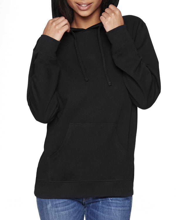 unisex laguna french terry pullover hooded sweatshirt BLACK/ BLACK