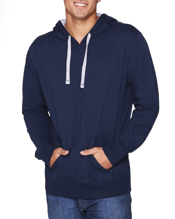 unisex laguna french terry pullover hooded sweatshirt HTHR GREY/ BLACK