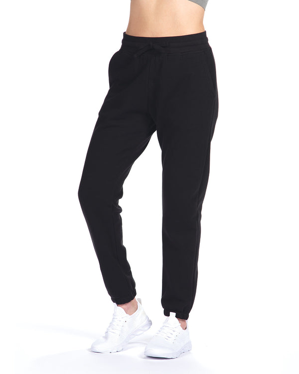 unisex fleece sweatpant BLACK