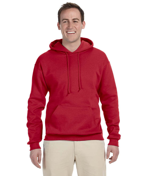 adult nublend fleece pullover hooded sweatshirt SAFETY ORANGE