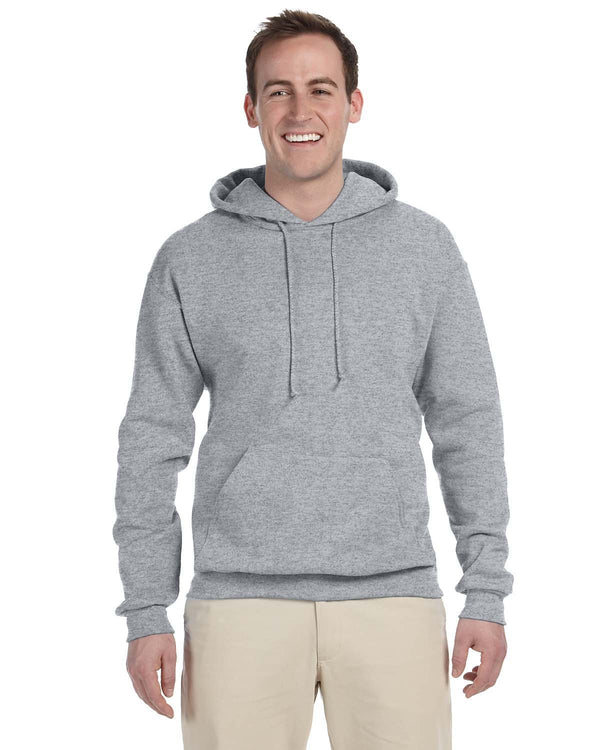 adult nublend fleece pullover hooded sweatshirt CHARCOAL GREY