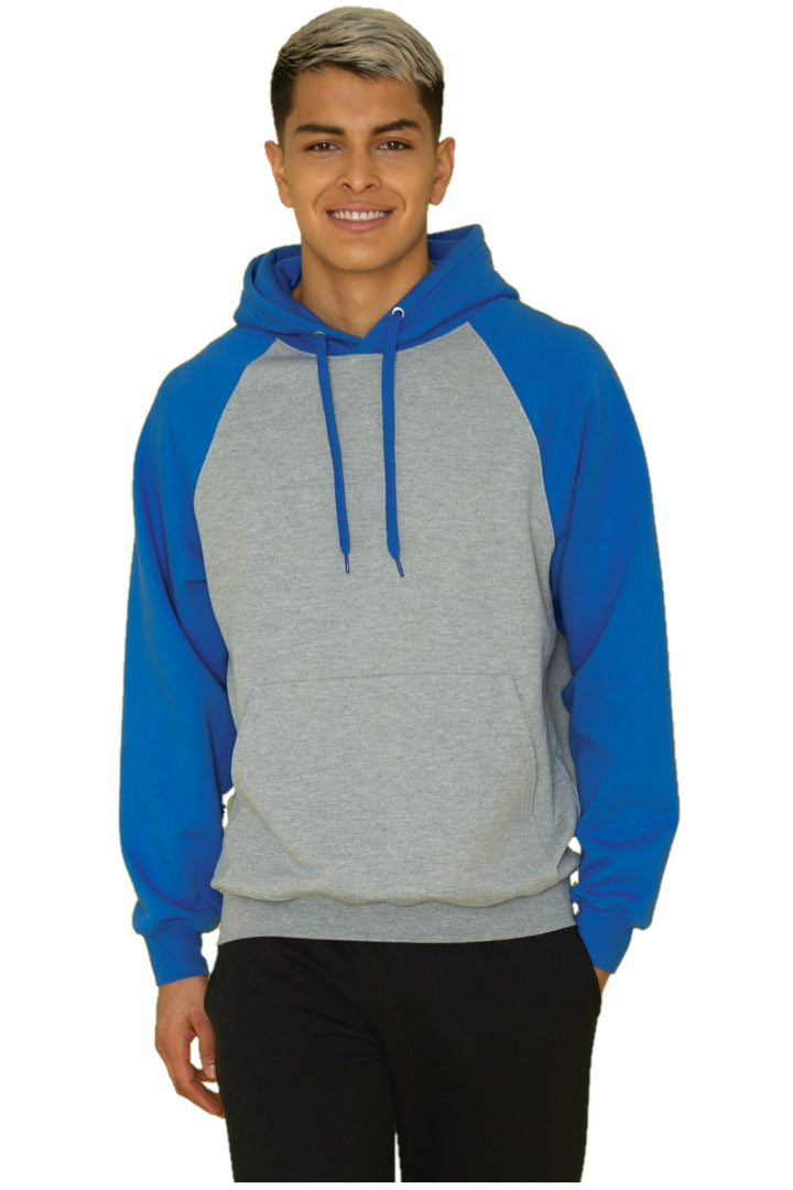 Athletic Heather/Royal Hooded Sweatshirt