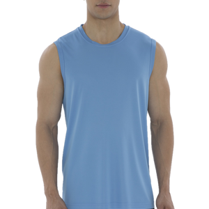 Carolina Blue Adult Pro Team 100% Poly Sleeveless T-Shirt