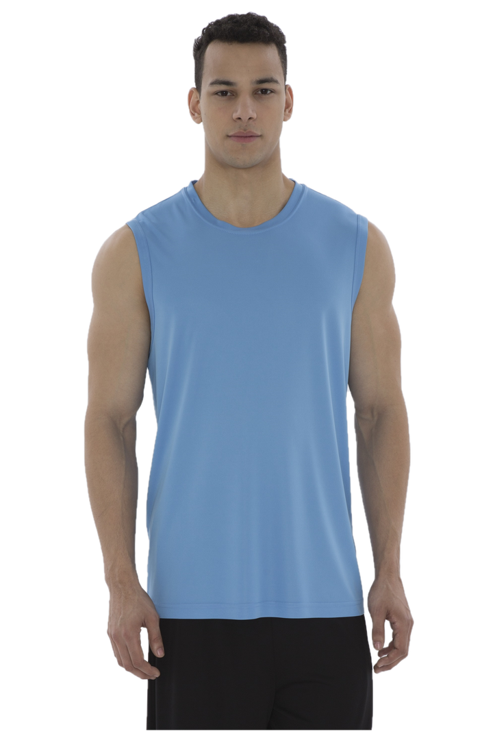 Carolina Blue Adult Pro Team 100% Poly Sleeveless T-Shirt