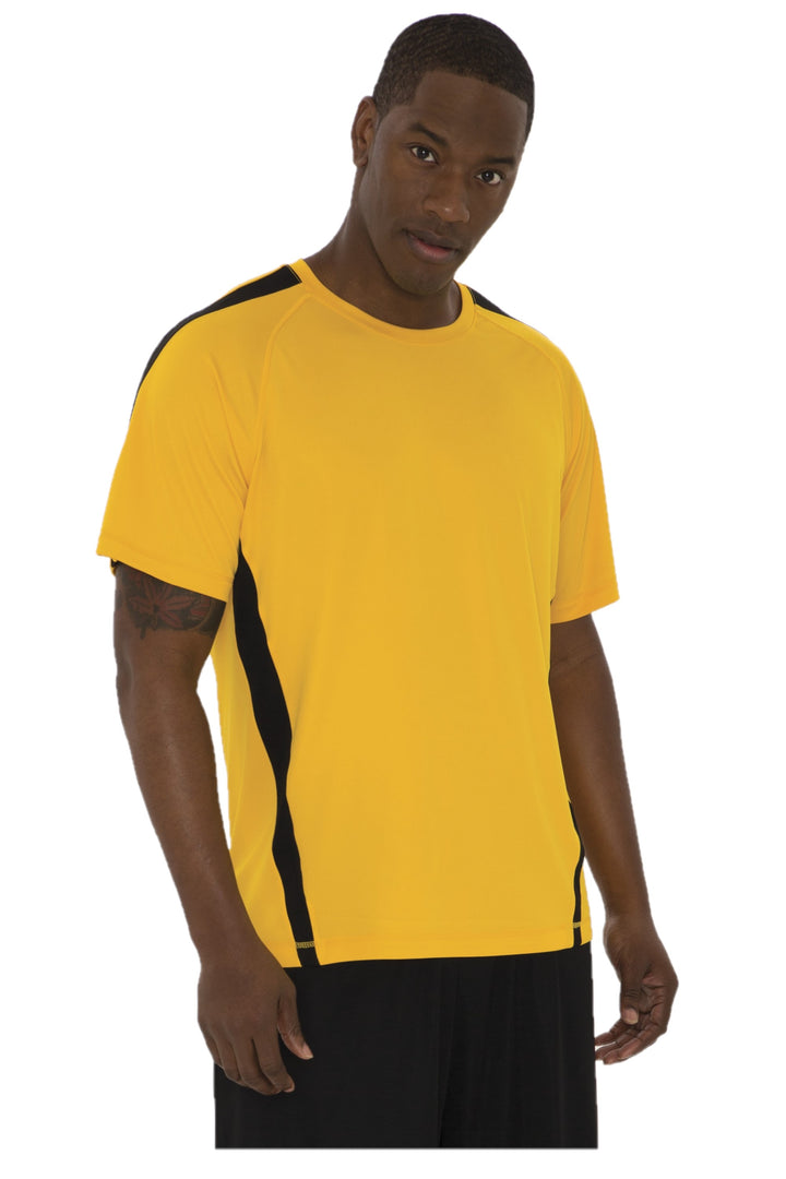 Gold/Black Adult Poly Soccer/Baseball Team Jersey