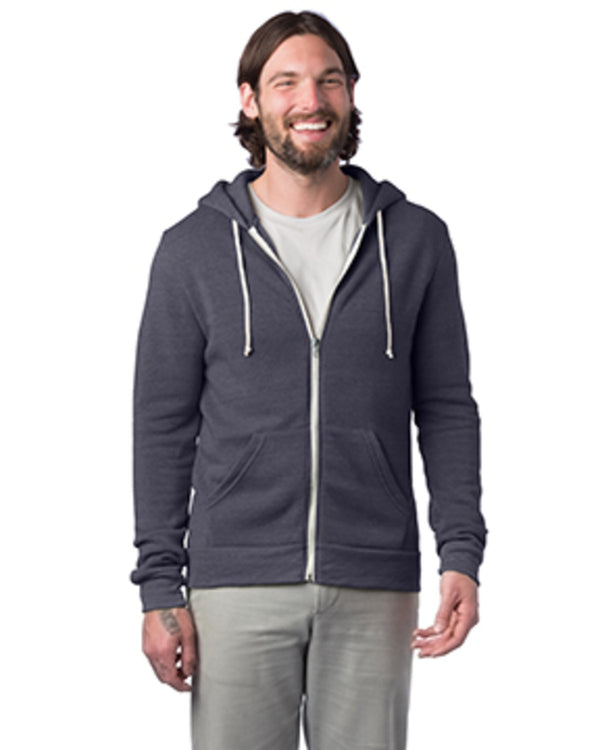 mens rocky eco fleece zip hoodie ECO TRUE NAVY