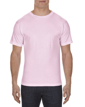 adult 6 0 oz 100 cotton t shirt PINK