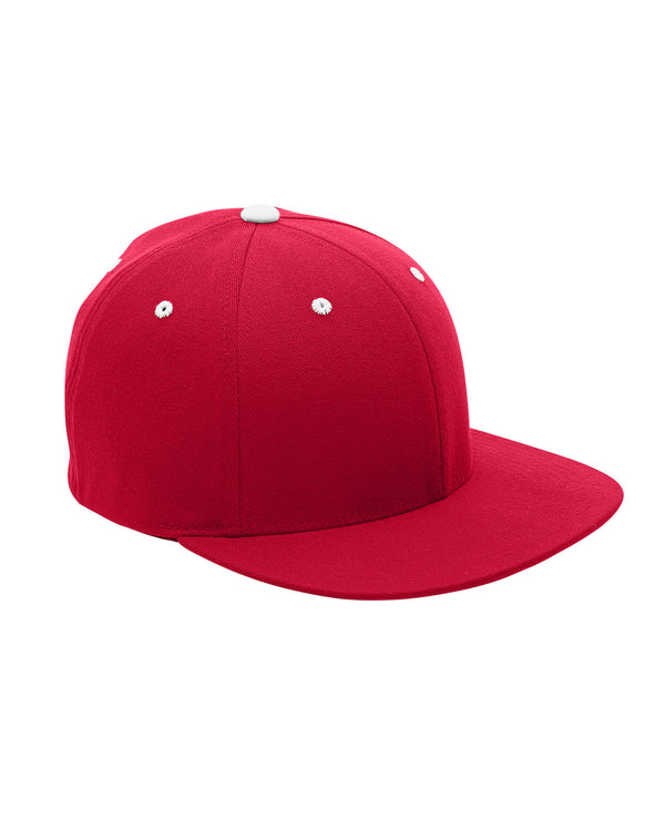 by flexfit adult pro formance contrast eyelets cap SPORT RED/ WHITE