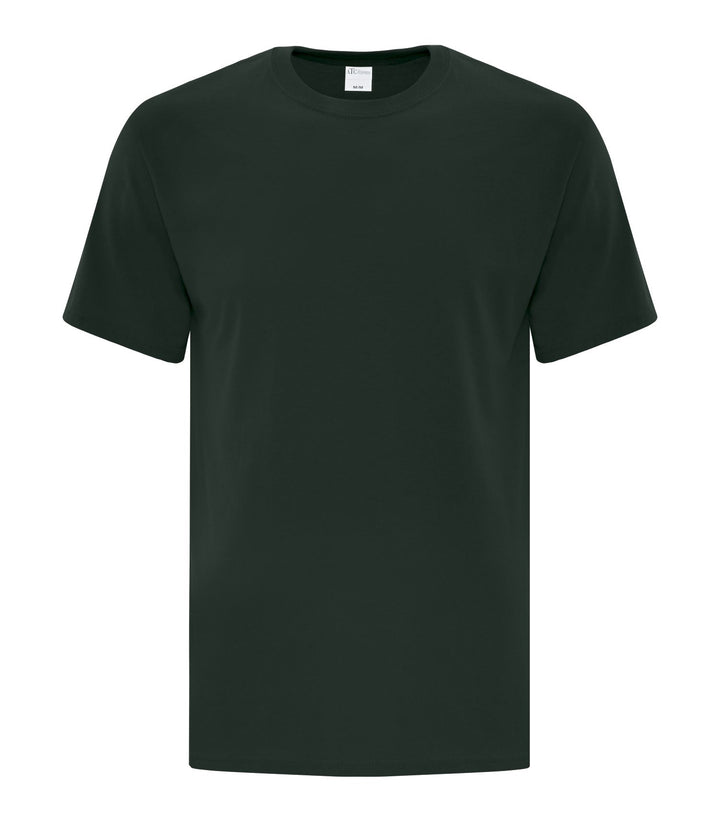 Dark Green Adult Cotton T-Shirt