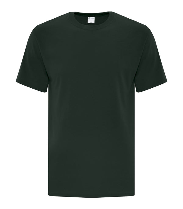 Dark Green Adult Cotton T-Shirt