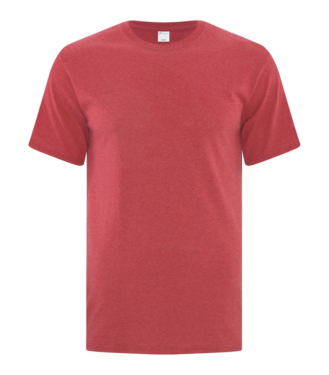 Heather Red Adult Cotton T-Shirt