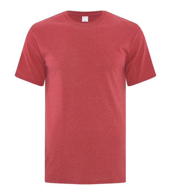 Heather Red Adult Cotton T-Shirt